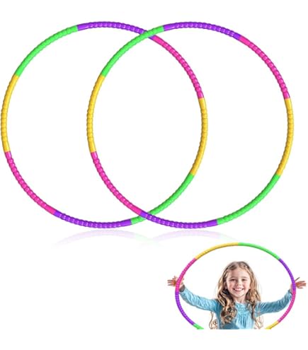 Hula Hoop Bambini Regolabile - 2 Pezzi Da 60cm E 65cm | Gioco Fitness, Danza E Esercizio - Foto 8