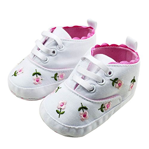 Silvercell Baby gestickte Spitze-Baby-Schuhe weiche alleinige Schuhe - 4