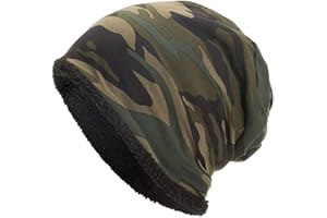 LIJUN Ocobudbxw Unisex Inverno Caldo Baggy Cappello Camouflage Faux Pile Foderato Sci Cranio cap