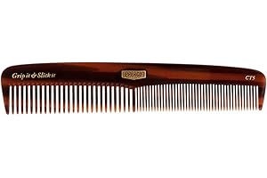 Uppercut Deluxe Peigne CT5 en Écaille de Tortue, Peigne à Dents Larges pour Démêler avec Deux Largeurs de Dents Différentes, Idéal pour une Utilisation avec des Styles de Cheveux Courts et Longs