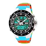 UNIQUEBELLA Digitaluhr Armbanduhr LED Sportuhr stoppuhr wecker Silikon wasserdicht Quaruhr Alarm Datumanzeige Xmas Geschenk Watch #6