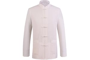 G-LIKE Men's Long Sleeve Tang Suit Kung Fu Jacket Chinese Style Shirt