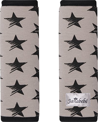 Gurtpolster Gurtpolster Set – universal für Babyschale, Buggy, Kinderwagen, Autositz (z.B. Maxi Cosi City SPS, Cabrio, Cybex Aton usw.)Janabebe® Dark Sky - 2