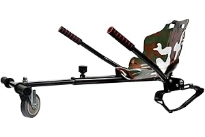 iRollers HoverKart Army Green Kart Attachment Fits All Hoverboards Swegways 6.5, 8, 10 Adjustable Hoverboard seat go Kart for Hoverboard Compatible Sleek Cool UK Seller Limited Edition