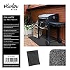 Vida Gmbh Grillmatte Bbq Matte Grillunterlage Bodenschutzmatte Fr Grill 120x100 Cm Uni Anthrazit