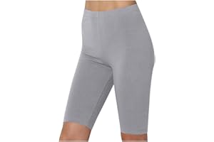 OGLCCG Leggings for Women UK Yoga Gym Cycling High Waist Super Stretchy Tummy Control Shaping Shorts Solid Color Summer Three Part Pants Half 3/4 Sports Pants