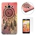 Produktbild Samsung Galaxy A5 (2015) Hülle (Mit Frie HD Displayschutzfolie) Einzigartigem Design Sehr Dünn Aus TPU Silikon silicon Mit Exclusivem Muster - Schale Und Bumper In Einem - Schützt Gegen Kratzer Kappen Für Samsung Galaxy A5 (2015)-Rosa Traumfänger