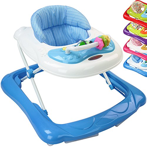 Infantastic® LLWG01 Baby Walker with Music Max. Capacity: 12 kg / 26.4 lbs DIFFERENT COLOURS (Blue)
