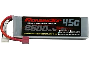 ‎ROARINGTOP Roaring Top 11,1 V 2600 mAh 3S 45C Akumulatory RC Hardcase Lipo Akumulator Pack z przyłączem Deans do samochodów RC RC Boot RC ciężarówki Heli samolotu