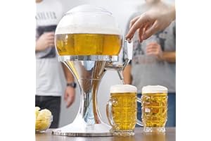 CHILL BEER BALL BEER DISPENSER TSC - Distributeur Réfrigéré Girafe Bière Fontaine à Boissons avec Récupérateur de Glace Distributeur 3,5 litres