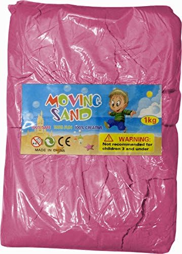 Innova Brands Magic Motion Moving Sand 1kg Kinetic Set Children Toy Never Dry (Pink)