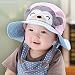 AiSi 2016 Newest Baby's Cute Sun Hat Kid's Pots Hat with Velcro Strap,Monkey Pattern, Breathable 50+ UPF