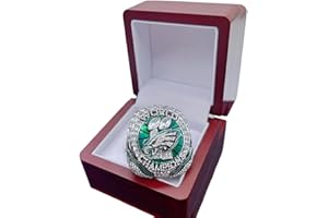 MCBEAN 2025 Eagles Championship Ring Replik, 59. Super Bowl Sieger-Sammelring – Geschenk für Fans, Männer, Alumni & Sammler,13#