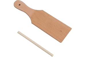 GUODUN Cocina antiadherente de madera para uso en el hogar Paletas de ñoquis Tableros de pasta Tablero de ñoquis Rodillo de mantequilla Paddle