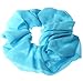 Hair Scrunchies Elastic Bobble Girls Ladies Gymnastics Sports Scrunchy Blue Plain Chiffon