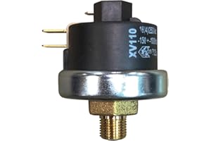 3S SuperSamaStore Vakuumschalter 150–1000 mbar, Kontakte NC/NO SPDT, 1/8 NPT, 250 VAC 16 A, für HVAC und Automatisierung, kompakter Unterdruckschalter