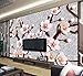 Produktbild REAGONE Custom Wallpaper Hd Relief 3D Plum Blossom Tv Background Wall Living Room Bedroom Mural 3D Wallpaper Papel De Parede,430X300 Cm (169.3 By 118.1 In)