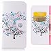 Produktbild Hülle Xiaomi Redmi Note 5 Schutzhülle, Ougger Leder Tasche Beutel Flip Stehen Beutel Cover Weich Silikon Bumper Schale Handyhüllen Xiaomi Redmi Note 5 mit ID Kartensteckplatz, Netter Baum