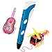 Price comparison product image SOYAN Intelligent 3D Pen for Kids and Adults, Come with ABS Filament Sample and Drawing Templates (Blue)