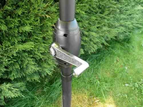 Shanghai Garden Sonnenschirm, 2,7 m, Limettengrün, Schirm mit Kurbel - 4