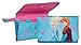 Produktbild Disney Frozen Eiskönigin, Geldtasche, Geldbörse, Geldbeutel, Brieftasche 8 x 12 cm - Geldscheinfach, Karten- oder Ausweisfach und Münzfach mit Zipp - hellblau, Motiv Anna und Elsa