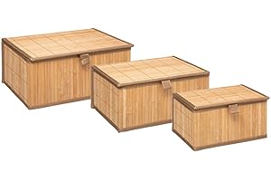 5 FIVE SIMPLY SMART 5five - 3 boîtes de rangement bambou