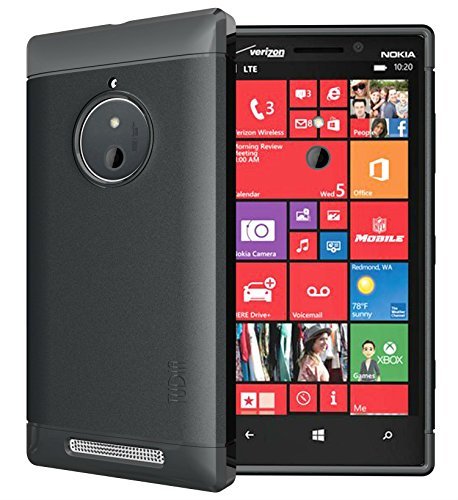 TUDIA Lite, Ultra Slim Lightweight TPU Case Designed for Nokia Lumia 830 (Black)
