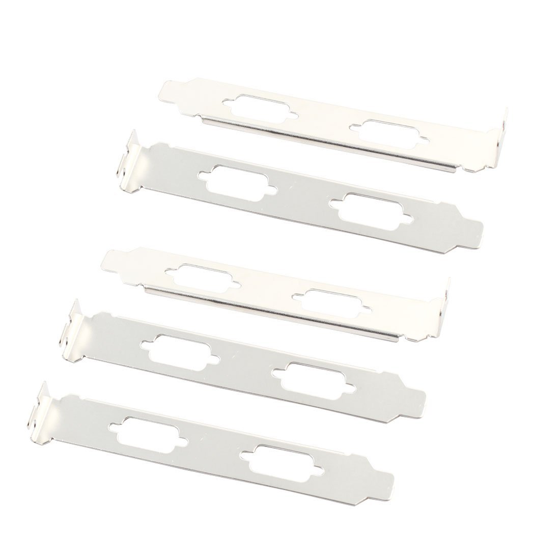PRAVÂ® DB9 LPT Parallel Dual Port Long Profile PCI Bracket Plate 5 PCS for Mini Case RS232