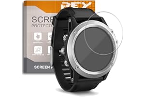 REY 6 sztuki Ochraniacz Ekranu do Garmin Fenix 3 - Fenix 3 HR - QUATIX 6 47mm - GARMIN VIVOMOVE SPORT - VIVOACTIVE 5, Najwyższej jakości