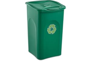Stefanplast – Cubo de Basura, 50 L, Color Verde