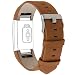 Produktbild Replacement Bands for Fitbit Charge 2, CAM-ULATA Soft Fashion Genuine Leather Bands Sport Adjustable Comfortable Replacement Wristbands Strap for Fitbit Charge 2 Smartwatch Fitness Wristband for 6"-8.5" Wrist, Classic Brown