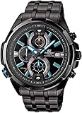 Casio Herren-Armbanduhr XL Edifice Analog Quarz Edelstahl EFR-536BK-1A2VEF