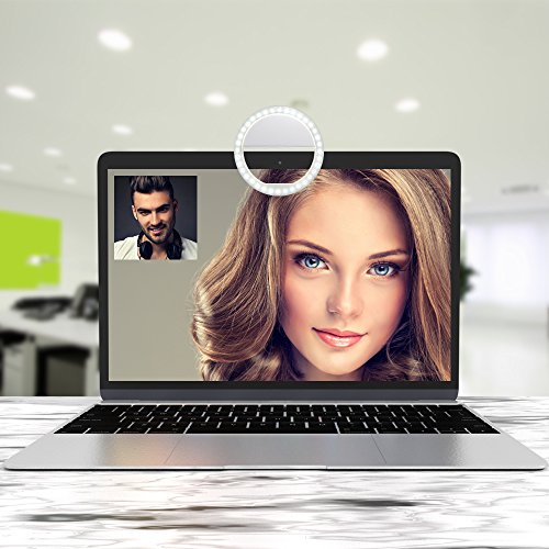 36Â LED Selfie luce Ring, Yica foto luce Selfie Enhancing notte fotocamera frontale luce per smartphone e tablet con 3Â Livelli di LuminositÃ 