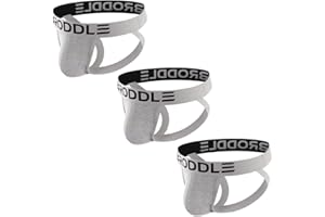 BRODDLE Men's Jockstrap Underwear Active Athelic Supporters Elastic Waistband Jock Straps Male Pack of 3