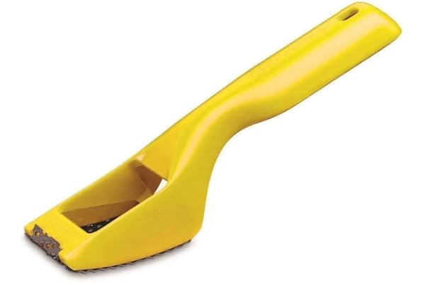 Stanley Surform skrapa (185 mm längd, 65 mm bladlängd, lätt att byta böjt blad, mångsidiga användningsområden – för hyvling, filer, formning, utjämning, dra av och rasp) 5–21–115