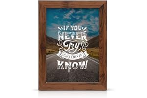 ULISIA ENTERPRISE A2 (594x420) mm, Walnut Wooden effect Photo frame, A1 A2 A3 A4 A5 A6 Poster/Picture frames for wall mount. Also available in different other sizes.