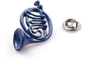 Coeyos Broche de cuerno azul francés de metal níquel libre How I Met Your Mother HIMYM francés al final llega mamá Blue French Horn Fantasy Pop Cosplay, Boquite Broche para broche azul, azul, 10*6*1