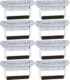 8er Set Klappgriffe Stahl silber
