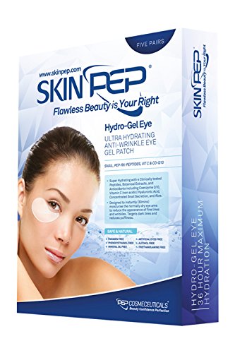 SkinPep Hydro Gel eye patch (5 sheets) + Collagen Eye Mask + Masks Sheet Patch + Anti Ageing Ageing + Remove Bags + Dark Circles + Skincare + Anti Wrinkle + Moisturising + Hydrating  - SkinPep Best Choice For Premium Quality Eye patch.