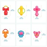 Peradix Baby Kinder Greifling Rassel 3D Puzzles DIY Spielzeug 12 PCs für Kinder ab 3 Jahre - 8