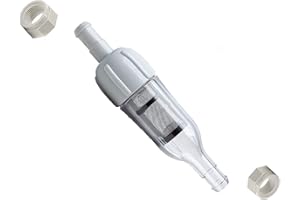 Amptyhub Pool Cleaner Assembly 48-080 with 2 Feed Hose Nuts D15 Replacement Compatible with Zodiac Polaris 48-080 in-Line Filter and Replace Universal Wall Fitting (UWF) Filter Screen 6-504-00 (1)