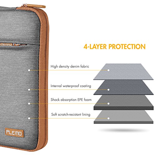 Plemo 13 Zoll Laptophülle aus Denim-Gewebe Notebook Sleeve Tasche - 3