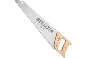Bellota 4551-16 SERRUCHO CARPINTERO DENTADO JAPONÉS CON MANGO MADERA DE 400MM, Standard, 400 mm