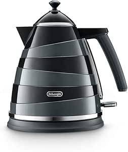 De'Longhi Avvolta Kettle, anti-scale filter, 1.7 Liters, 360° swivel base, KBA3001.BK, Black