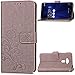 Produktbild Coque Asus ZenFone 3 ZE520KL 5.2 inch, CaseforYou Shockproof étui Portefeuille Housse Cuir PU Wallet Case Prime En relief Cover Coque Ultra fin Anti-rayures Housse pour Asus ZenFone 3 ZE520KL 5.2 inch (Gris)