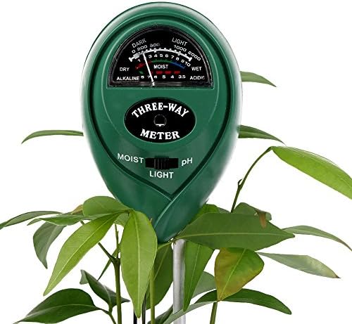 Soil pH Meter, 3-in-1 Soil Tester Kit for Moisture, Light and pH / acidity Meter Plant Tester Soil Moisture Meter for Garden Farm Lawn Planter