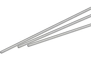 QUARKZMAN 304 Inoxidable Acero Capilar Tubo, OD 2mm x 0.25mm Pared Grosor 250mm Longitud Metal Tubería para Industria Maquinaria, 3uds