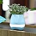 Price comparison product image Touch Music Flower Pot, Bluetooth Speaker for Bedroom,Office,Living Room-- Play Piano on a Real Plant Musical Boxes, Bluetooth (LED Light) (Blue)