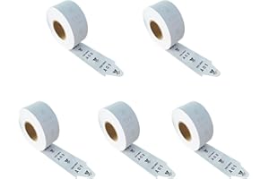 CYSSJF Prendi un numero di biglietti 5 rotoli di 2 cifre Girare O Matic Queue Numero di carta per K-T Dispenser di biglietti Queue Calling System 2000 Biglietto Roll (2 cifre A01-E99, bianco - 5 rotoli)