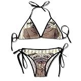 Bikini Swimsuits for women with V neck, low waistline, high cut, cheeky bottom,print bikini will be a better choose if you want a sexy bathwear.